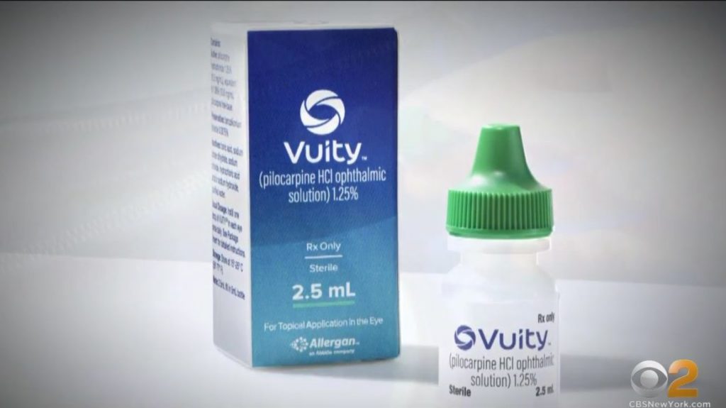 The FDA approved eye drops that eliminate the need for reading glasses